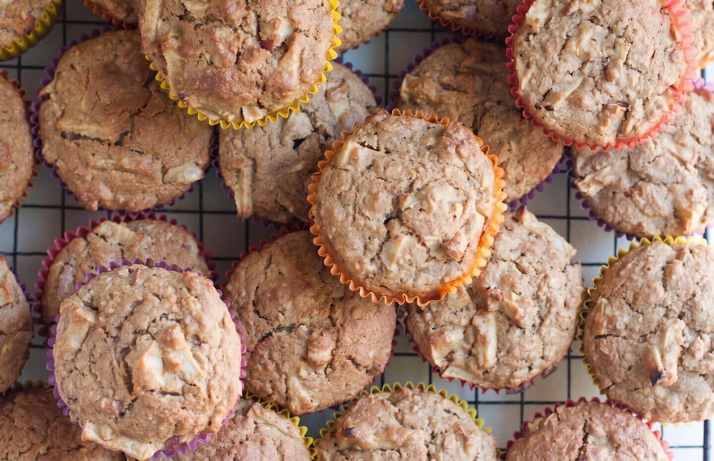 Muffin di mela e avena