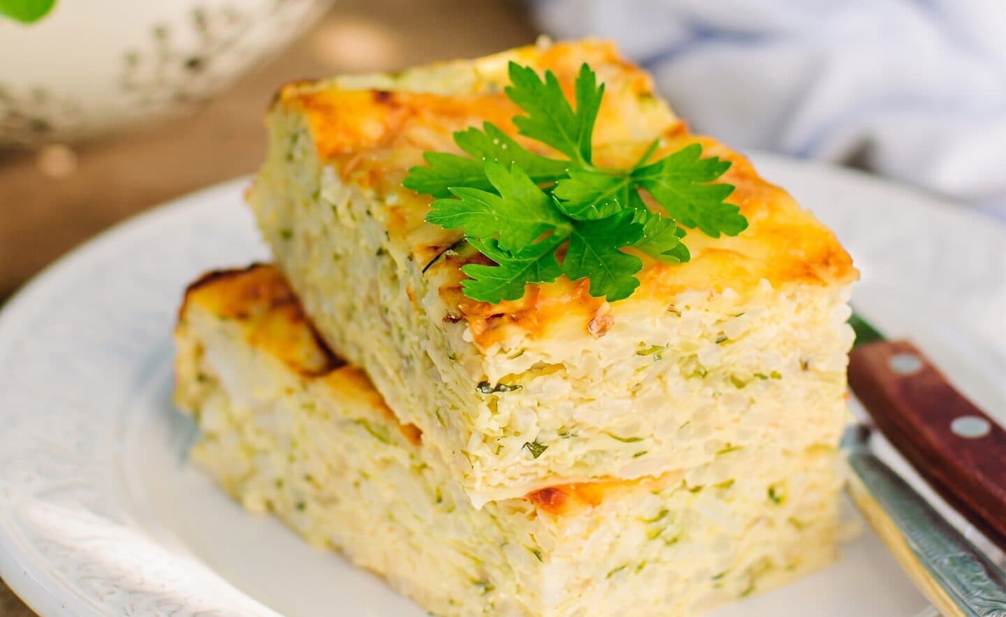 Riso integrale al forno con spinaci