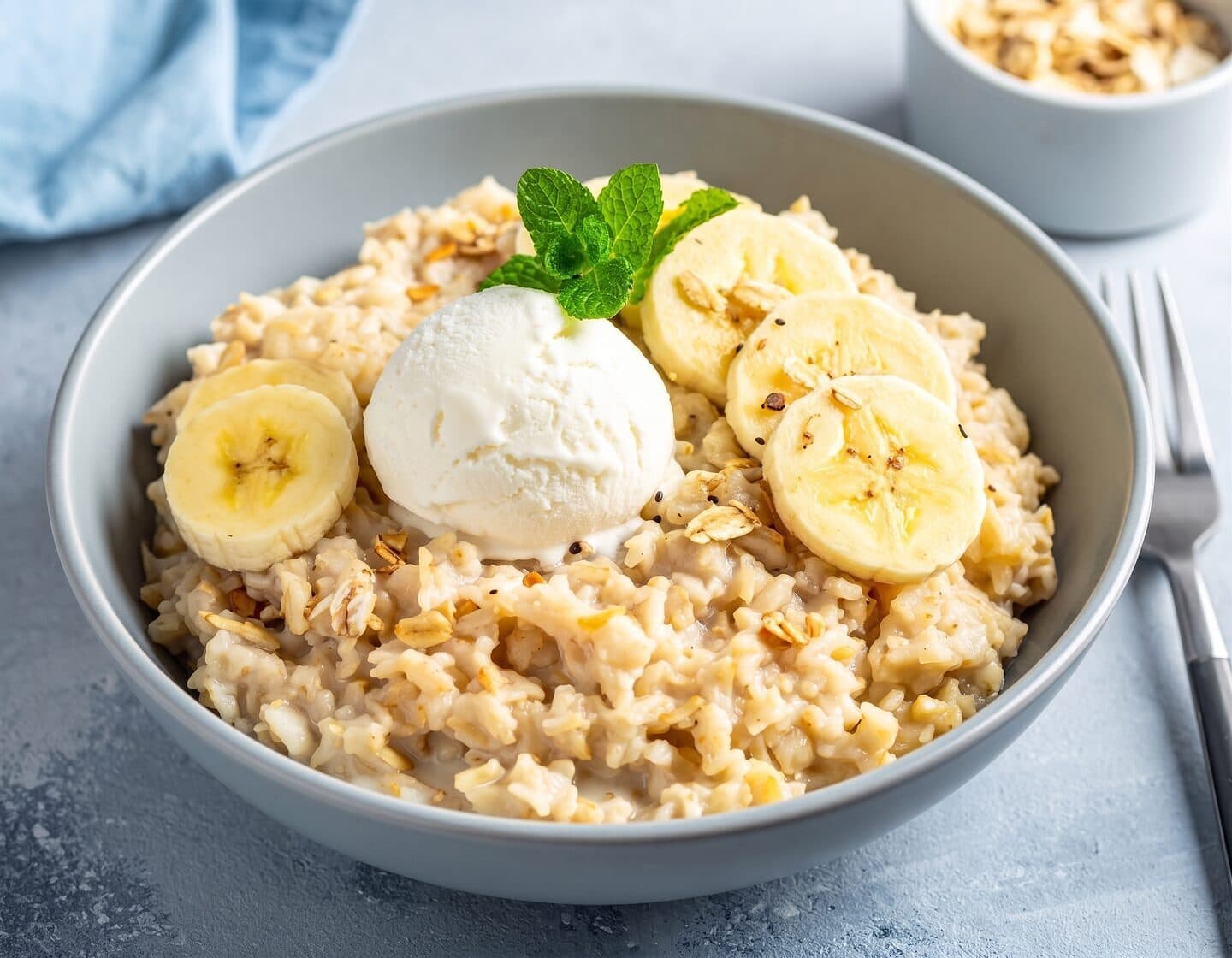 Porridge banana split