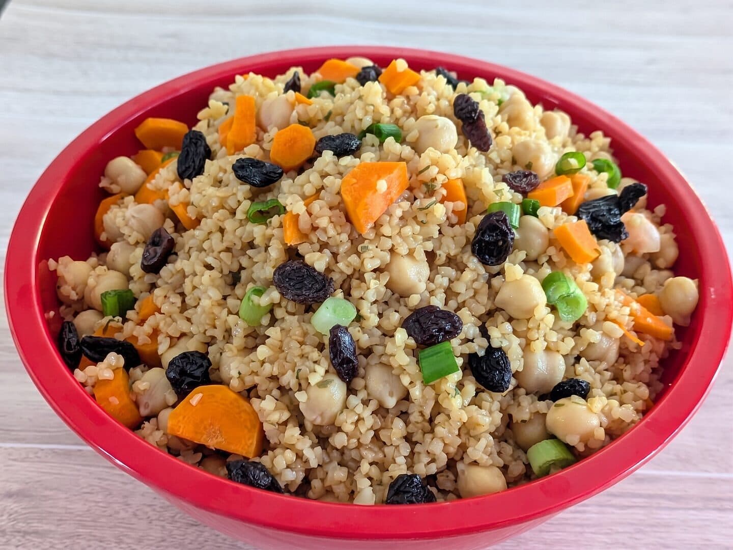 Insalata di bulgur e ceci