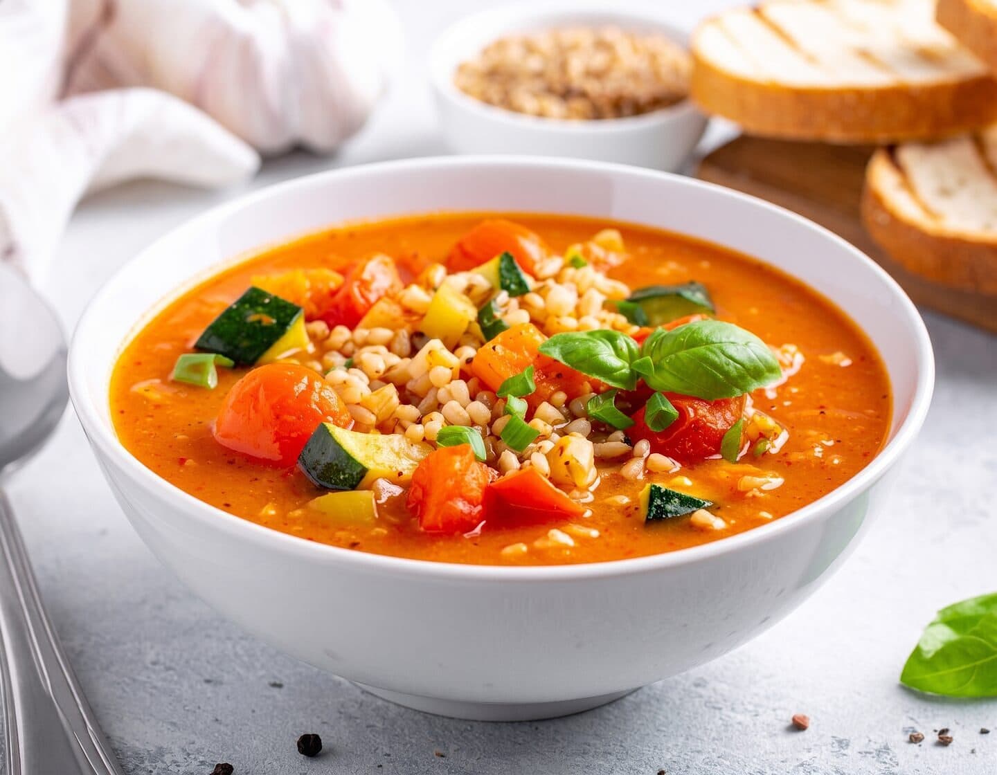 Zuppa d’orzo dell’orto