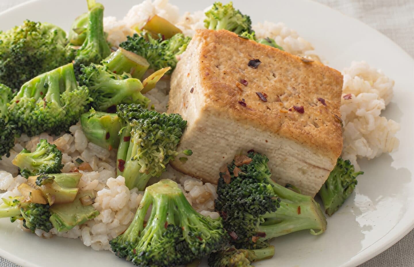Tofu con broccoli
