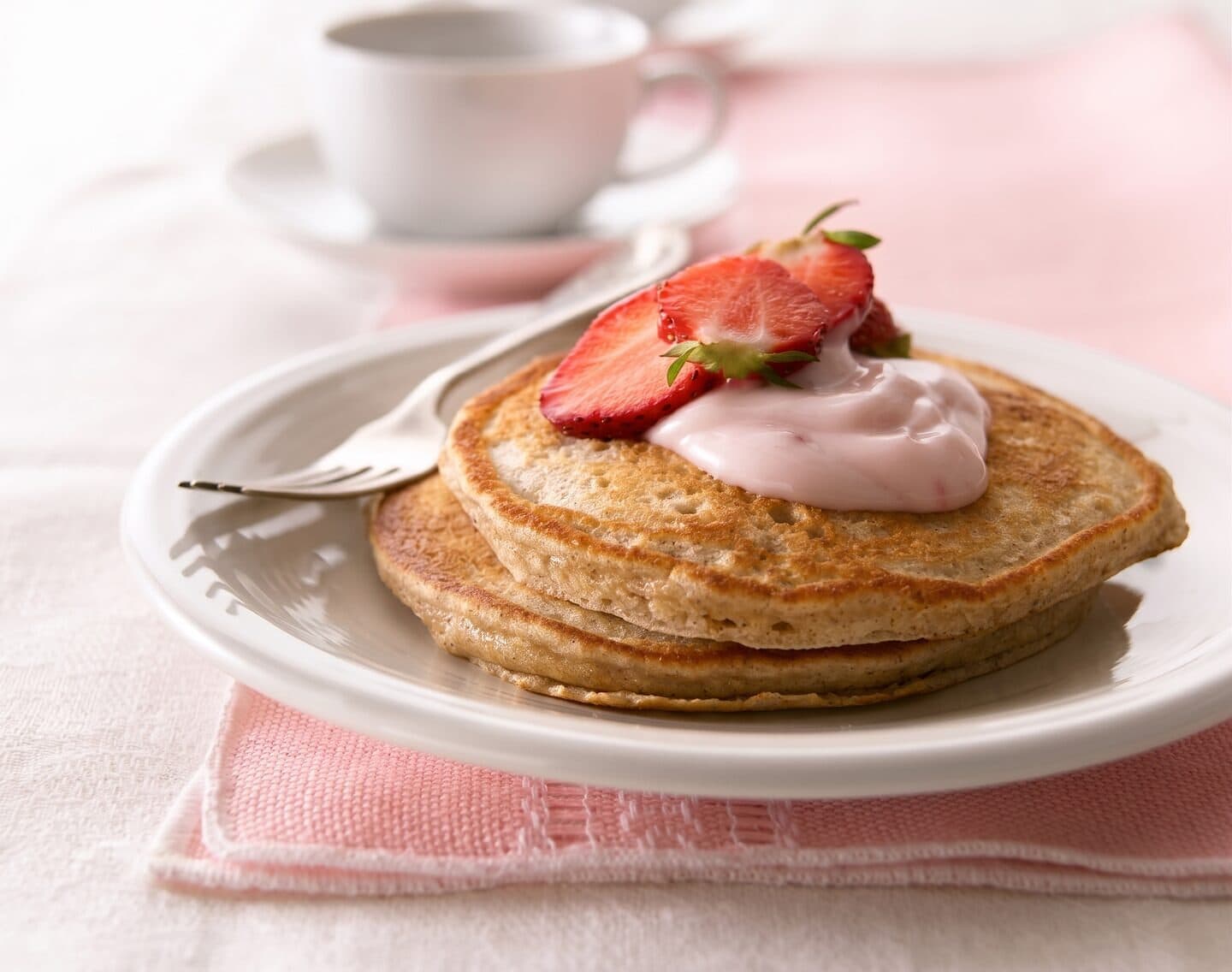 Pancake integrali alle fragole